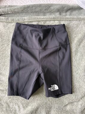 The North Face Black High-Rise Bike Shorts with Logo